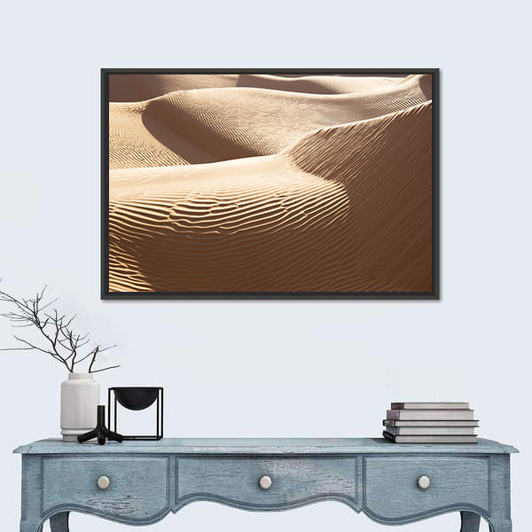 Sand Dunes Desert Of Sahara Canvas Wall Art