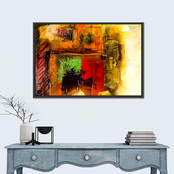 Modern Brushstrokes Abstract Canvas Wall Art
