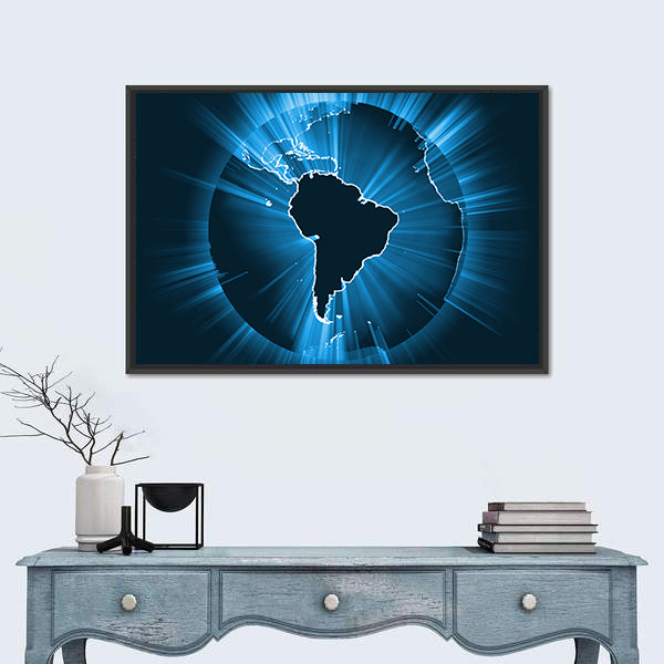 Powerful Earth Radiation Canvas Wall Art