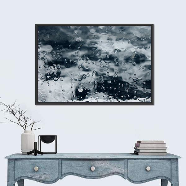 Ocean Spray on Boat Window Canvas Wall Art