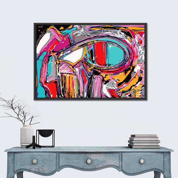 Hand Brush Texture Abstract Painting Canvas Wall Art