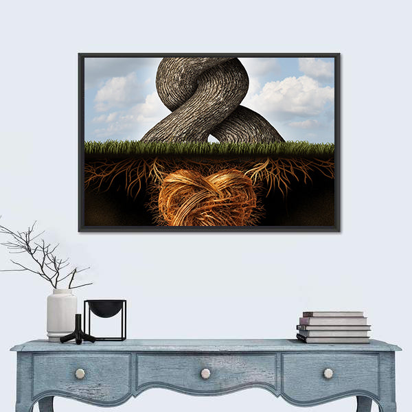 Growing In Love Concept Canvas Wall Art