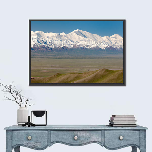 Pamir Mountain And Pik Lenin, Kyrgyzstan Canvas Wall Art