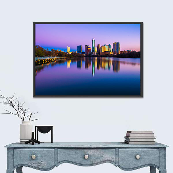 Austin Skyline In Texas Canvas Wall Art