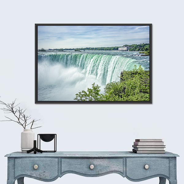 Niagara Falls From The Canadian Side Canvas Wall Art