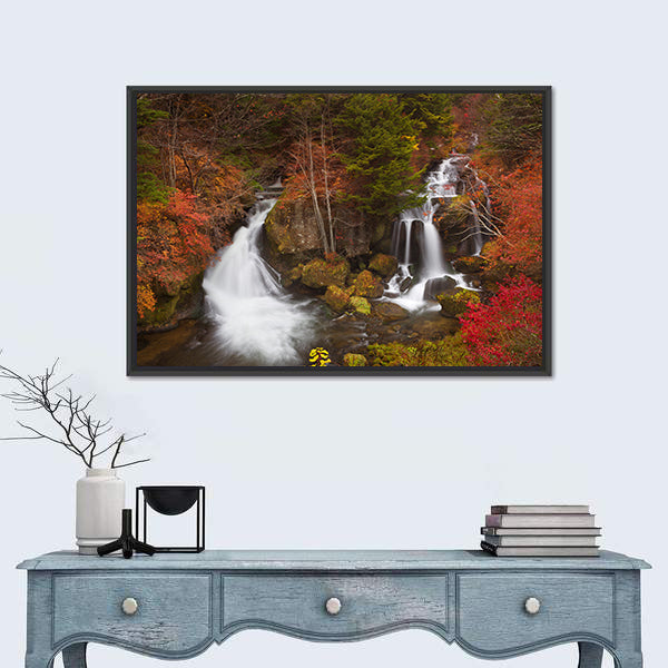 Ryuzu Falls Near Nikko Japan Canvas Wall Art