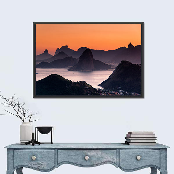 Scenic Rio de Janeiro Mountain Canvas Wall Art