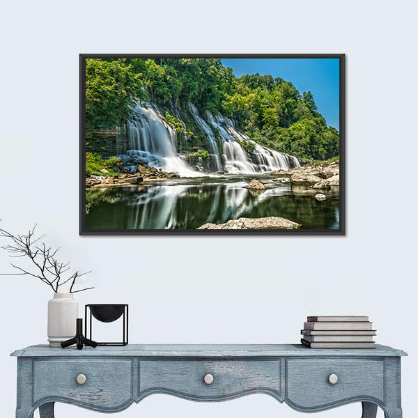 Twin Falls in Tennessee Canvas Wall Art