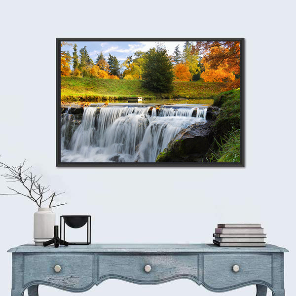 Scenic Cascades Waterfall Canvas Wall Art