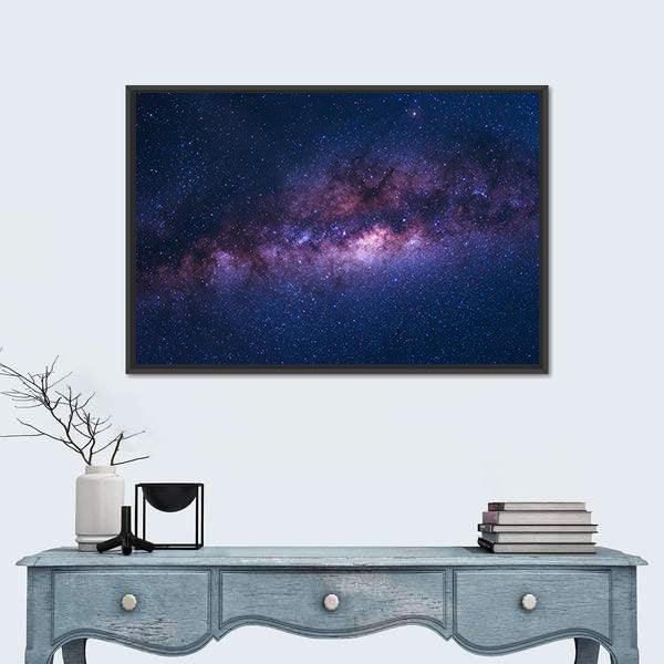 Space Shot Of Milky Way Galaxy Canvas Wall Art