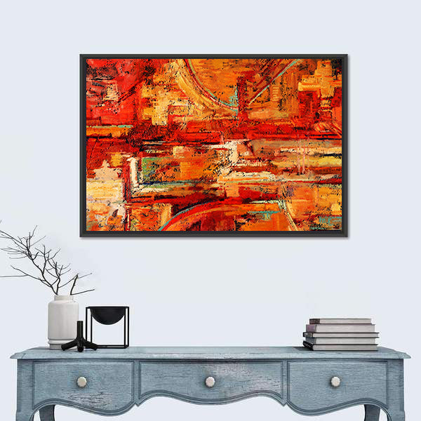 Oil Painting Brushstrokes Canvas Wall Art