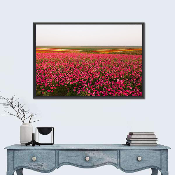 Field of Spring Flowers Canvas Wall Art