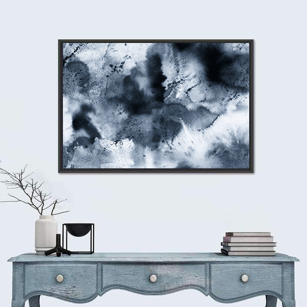 Seamless Ink Wash Abstract Canvas Wall Art
