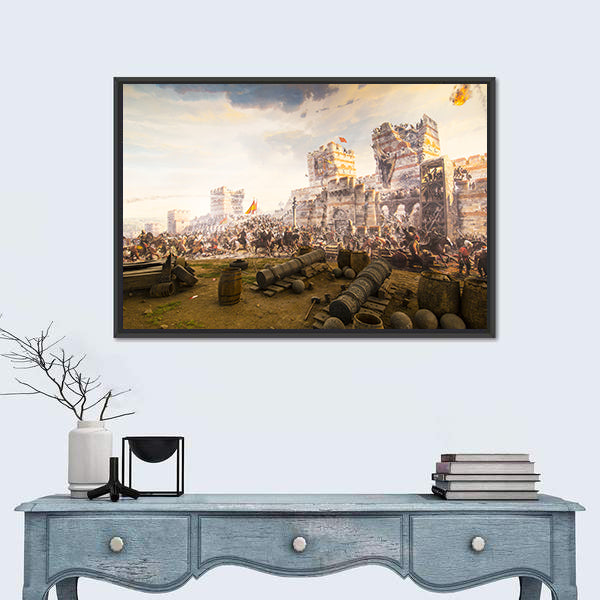 Fall of Constantinople in 1453 In Istanbul Canvas Wall Art