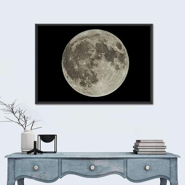 The Hunter's Supermoon Canvas Wall Art