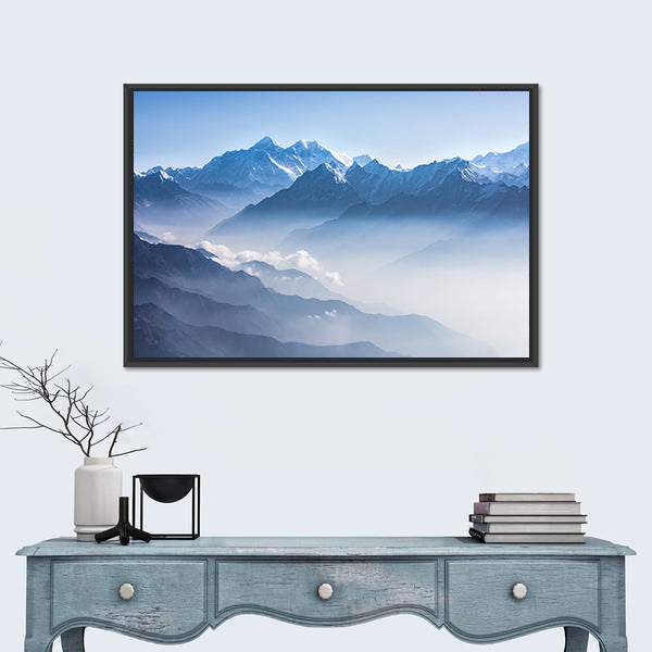 Daylight View of Mount Everest Canvas Wall Art