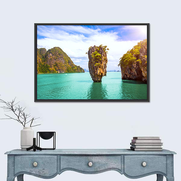 James Bond Island In Phang Nga Bay Phuket Thailand Canvas Wall Art