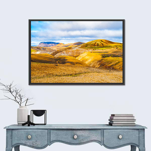 Mountains Of The Fjallabak Nature Reserve In Iceland Canvas Wall Art