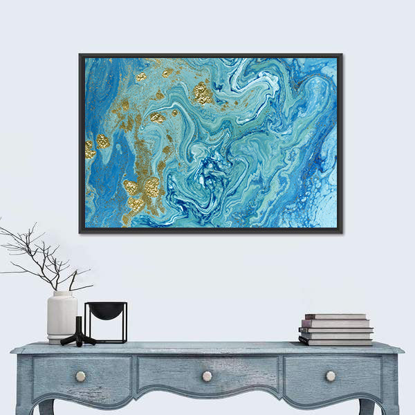 Liquid Marble Pattern Canvas Wall Art