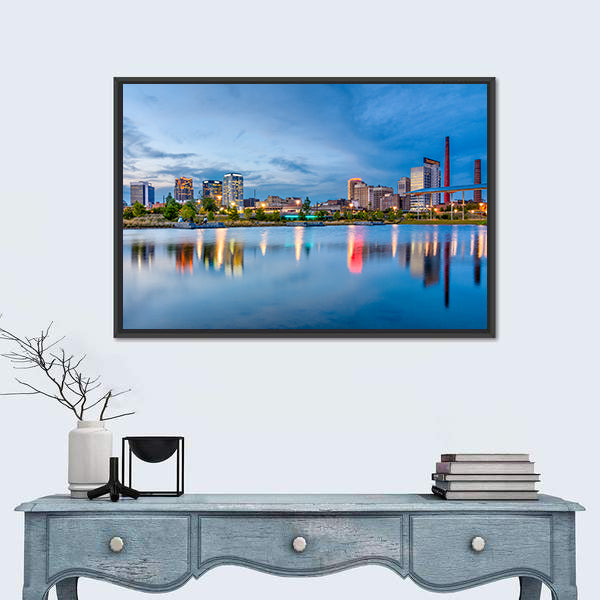 Birmingham Downtown Skyline Canvas Wall Art