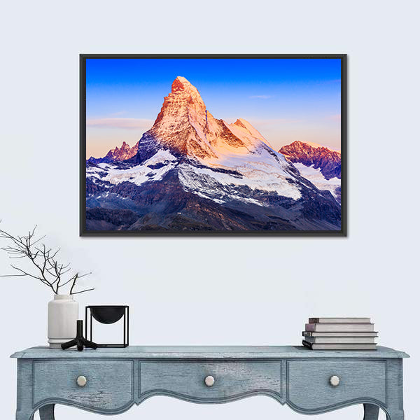 Matterhorn At Sunrise Canvas Wall Art
