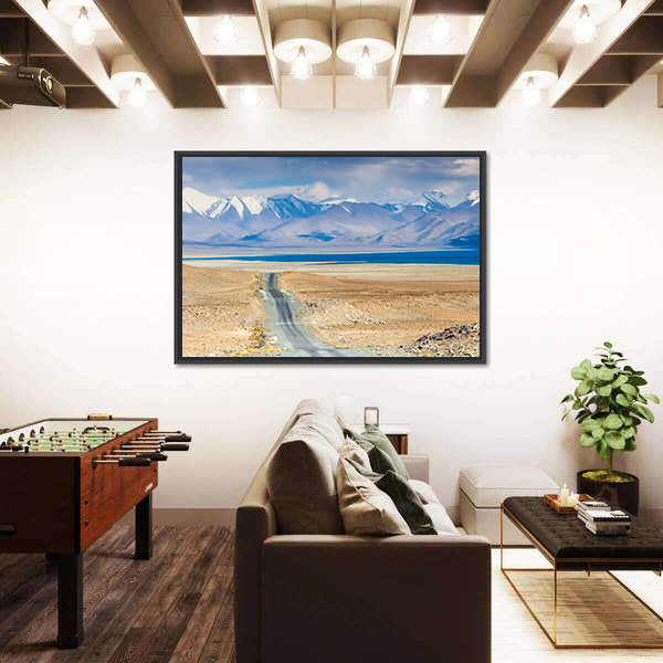 Karakul Lake In Pamir In Tajikistan Canvas Wall Art
