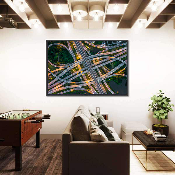 Bangkok Expressway Canvas Wall Art