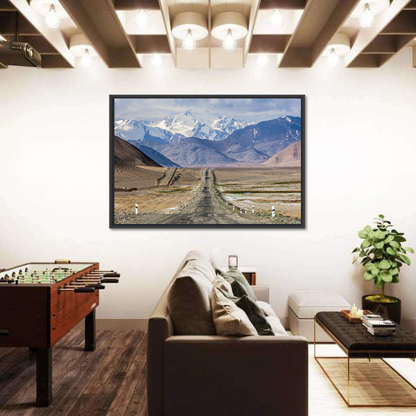 Pamir Highway In Tajikistan Canvas Wall Art