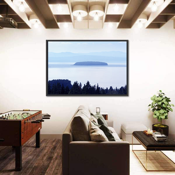Early Morning Lake In Sweden Canvas Wall Art