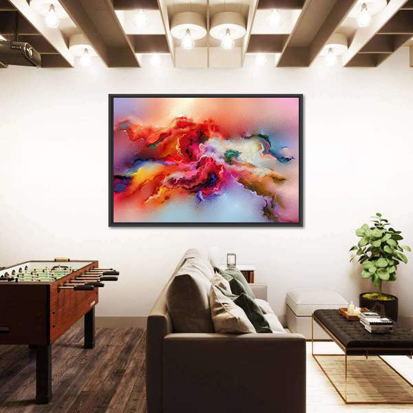 Colorful Brush Stroke Texture Canvas Wall Art