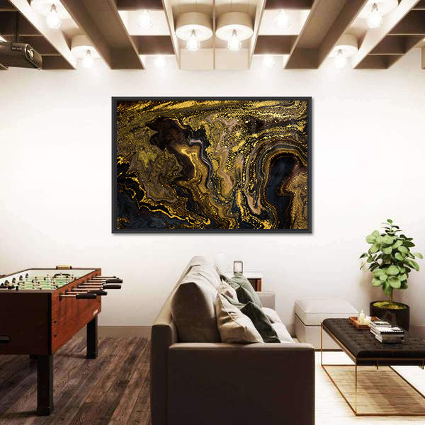 Marble Ripple Pattern Canvas Wall Art