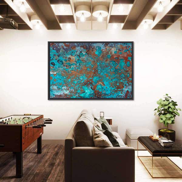 Liquid Brushstrokes Textures Canvas Wall Art