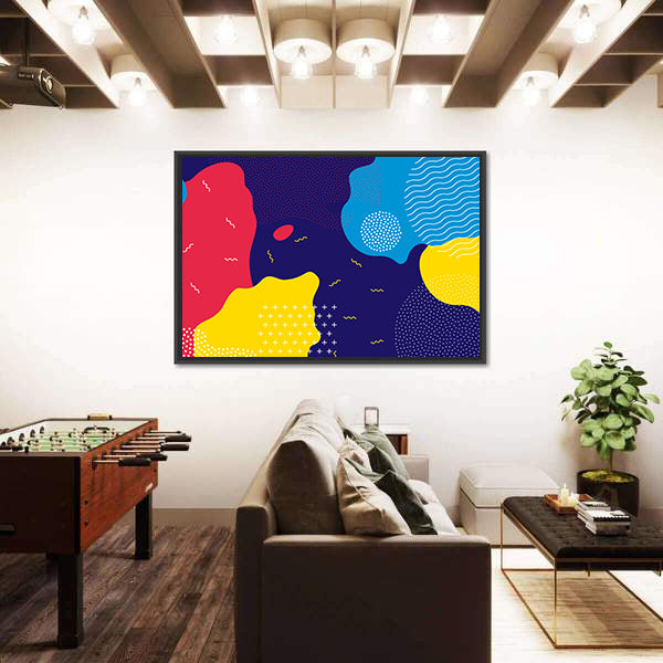 Pop Art Liquid Color Pattern Canvas Wall Art