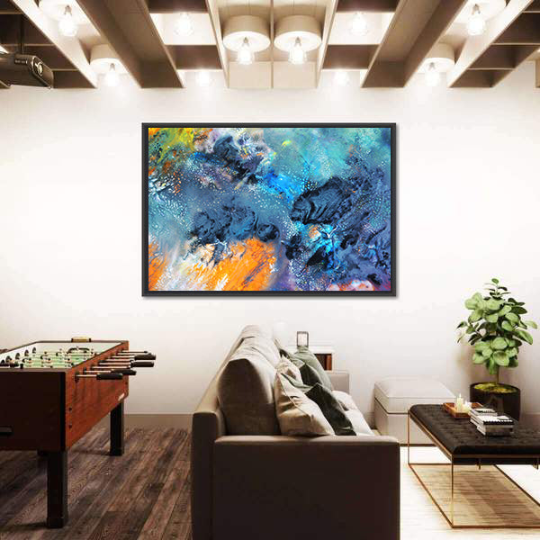 Icy Bright Texture Canvas Wall Art
