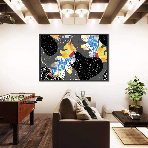 Colorful Fluid Abstract Shapes Canvas Wall Art