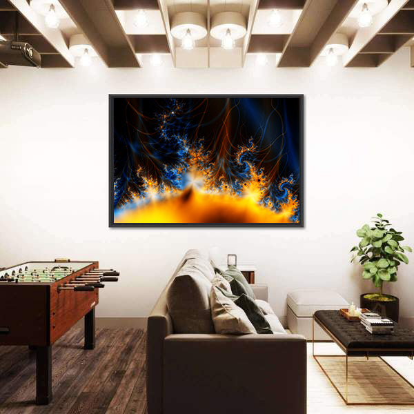 Solar Storm In Outer Space Canvas Wall Art