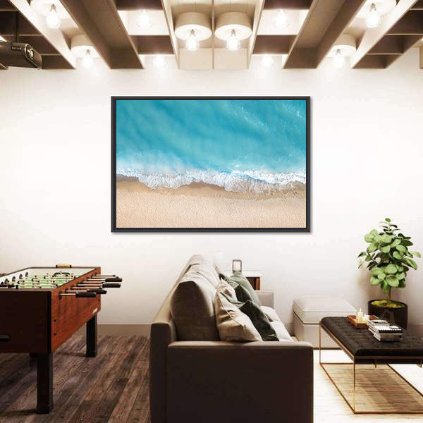 Summer Seascape From Top Canvas Wall Art
