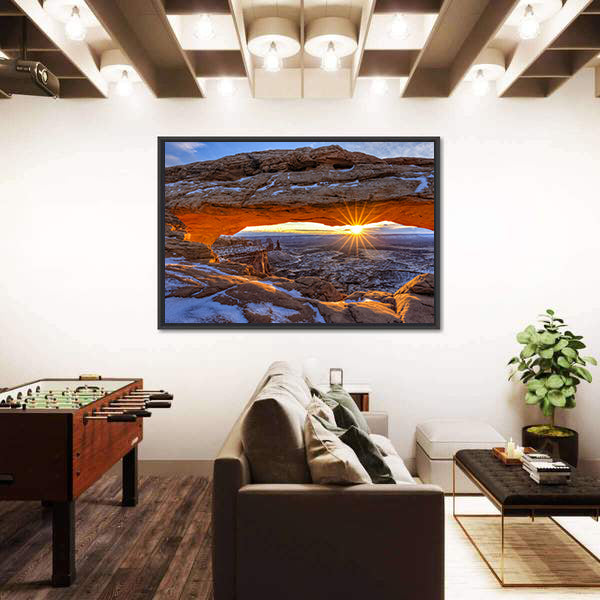 Mesa Arch In Canyonlands National Park Utah Canvas Wall Art
