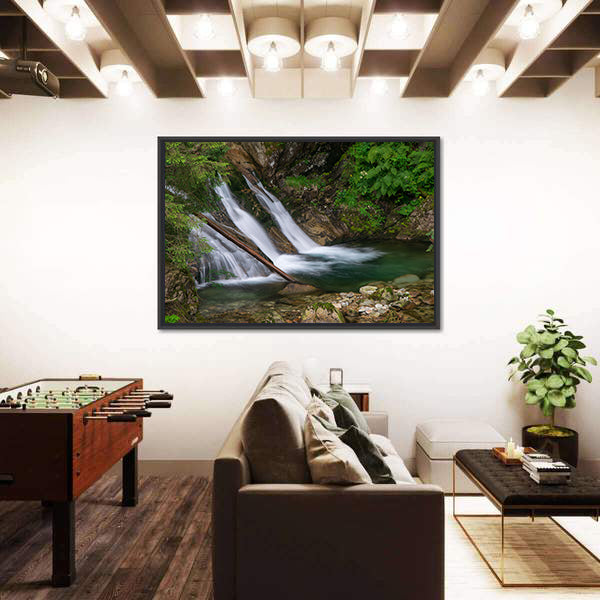 Mountain Mickiewicz Waterfall Canvas Wall Art