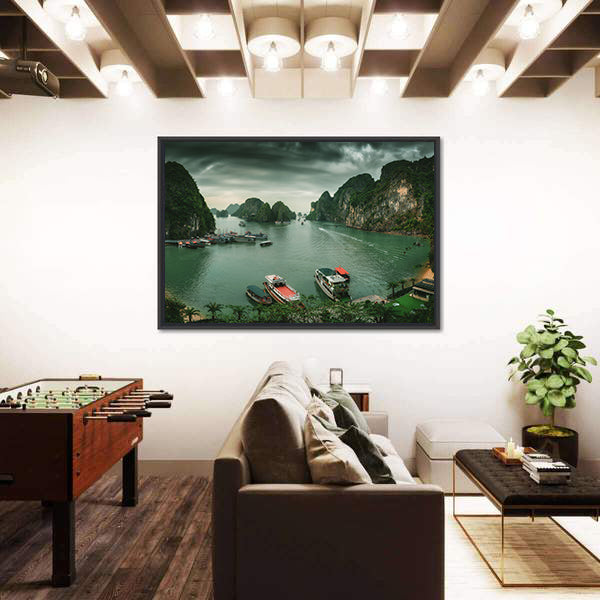Ha Long Bay In Vietnam Canvas Wall Art