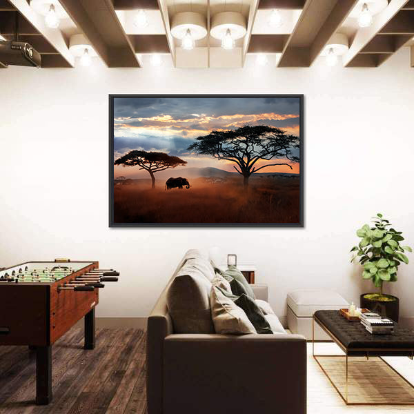 Wildlife Of Tanzania Canvas Wall Art