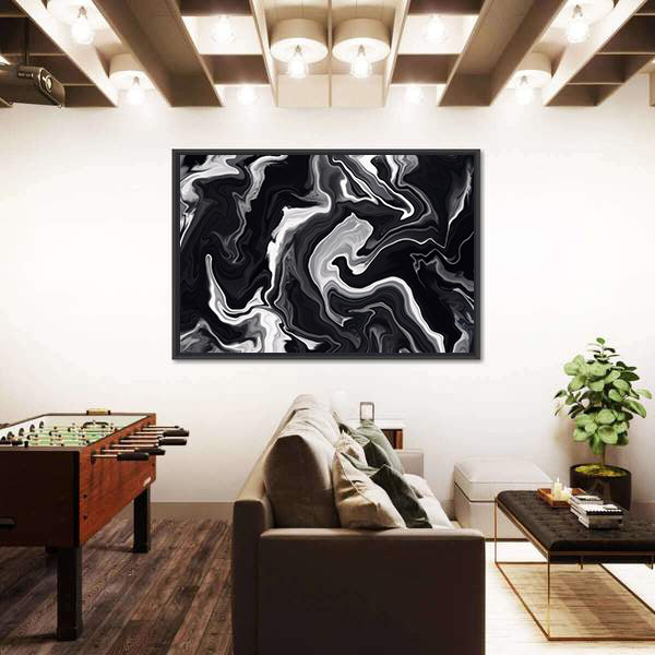 Marble Textured Artwork Canvas Wall Art