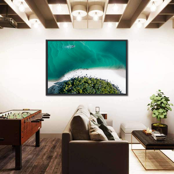 Drone Shot Of Gold Coast Canvas Wall Art