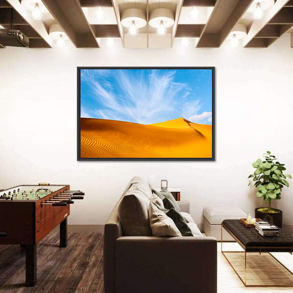 Sand Dunes In The Sahara Desert Canvas Wall Art