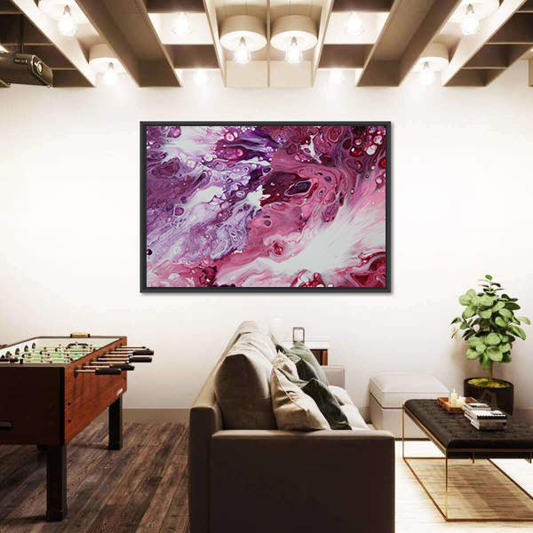 Clashing Tempest Abstract Canvas Wall Art