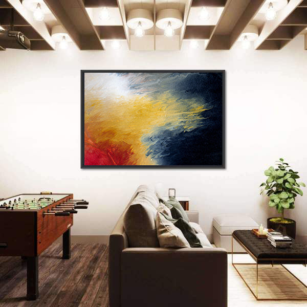 Solar Flare Nebula Abstract Canvas Wall Art