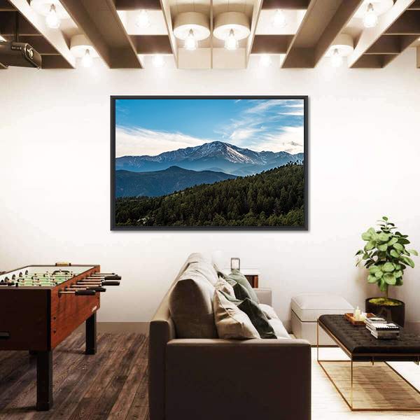 Pikes Peak Mountain Range Canvas Wall Art