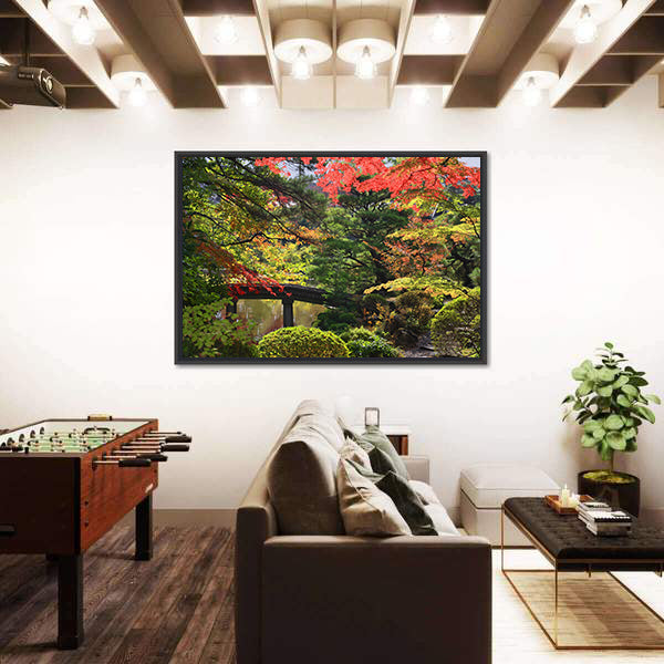 Rinoji Temple Garden Canvas Wall Art