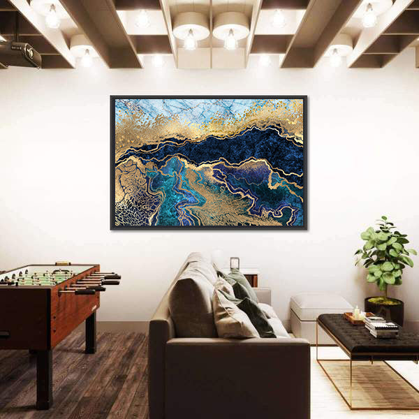 Artificial Marbled Surface Canvas Wall Art