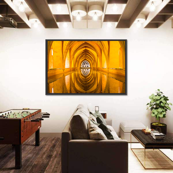 Royal Bathroom Alcazar In Sevilla Spain Canvas Wall Art